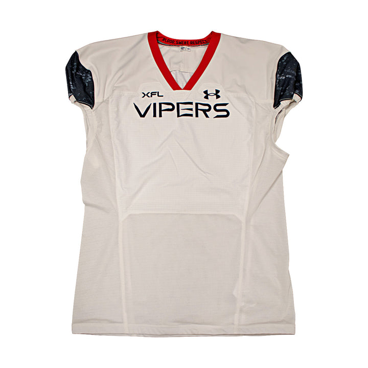 Vegas Vipers 2023 XFL Season Issued Blank White Jersey - Size 56