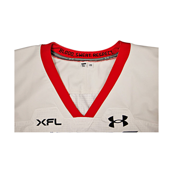 Vegas Vipers 2023 XFL Season Issued Blank White Jersey - Size 56