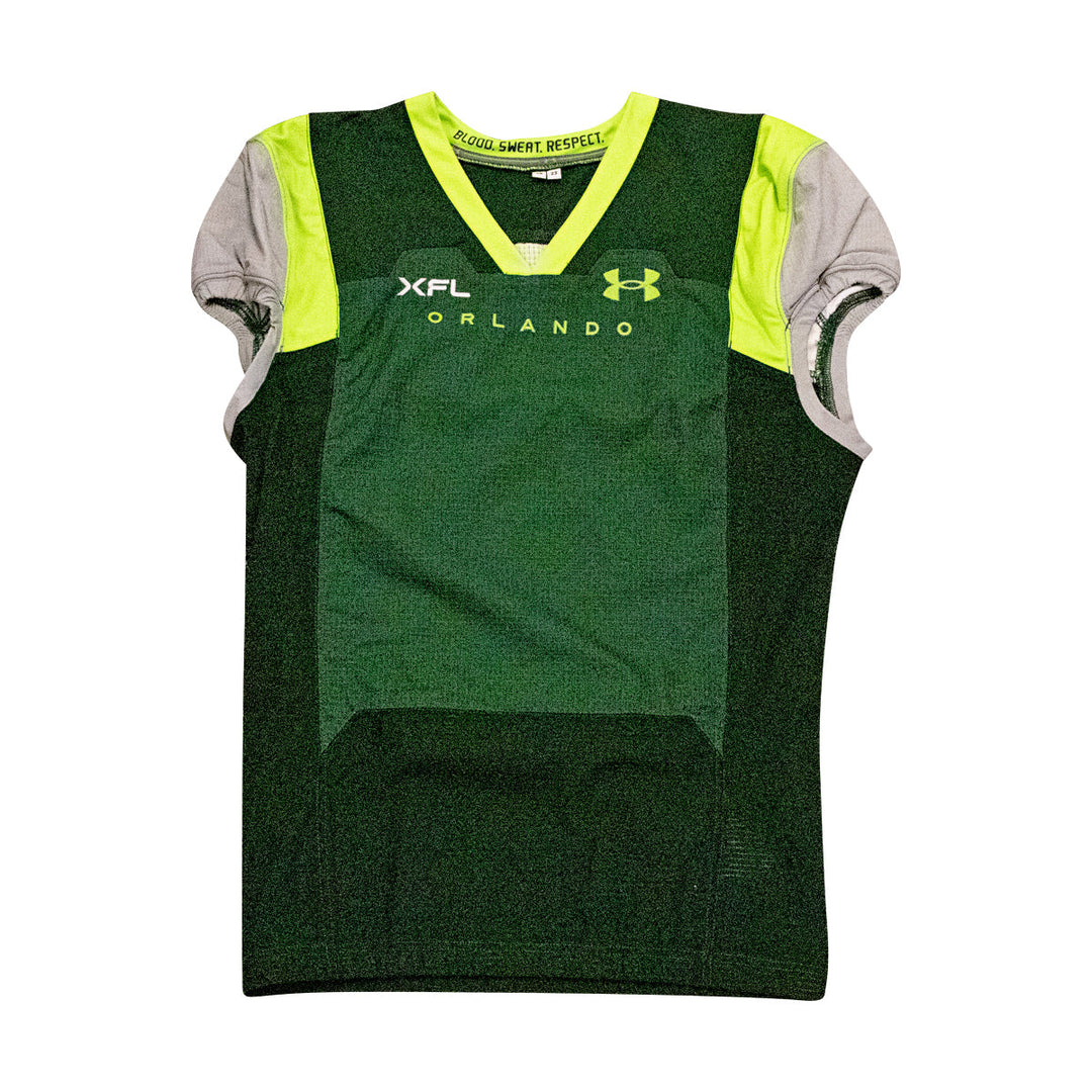 Orlando Guardians 2023 XFL Season Issued Blank Green Jersey - Size 48