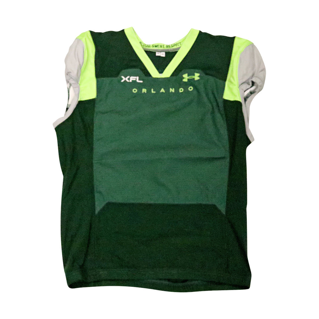 Orlando Guardians 2023 XFL Season Issued Blank Green Jersey - Size 52
