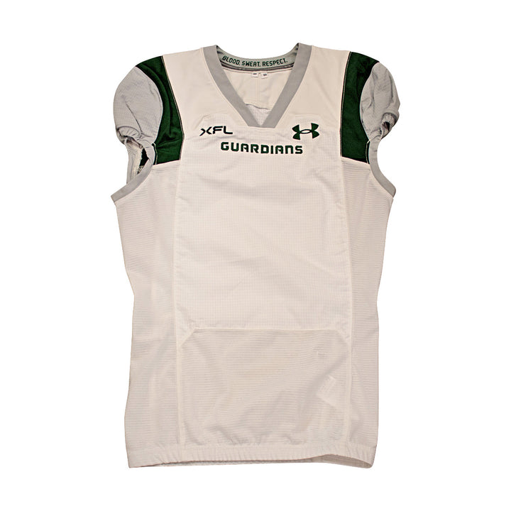 Orlando Guardians 2023 XFL Season Issued Blank White Jersey - Size 44