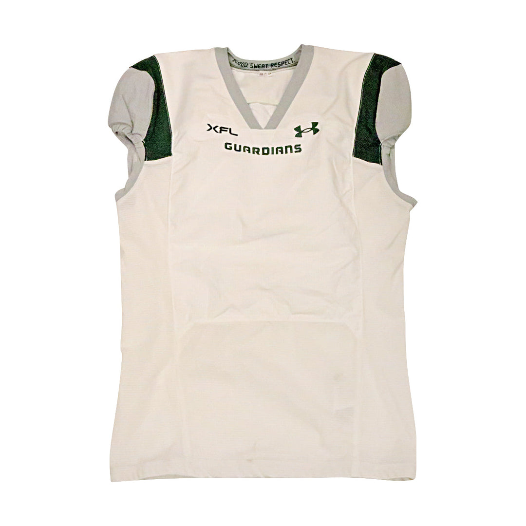 Orlando Guardians 2023 XFL Season Issued Blank White Jersey - Size 50