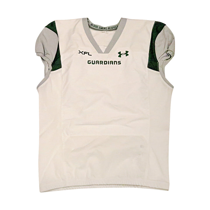 Orlando Guardians 2023 XFL Season Issued Blank White Jersey - Size 54