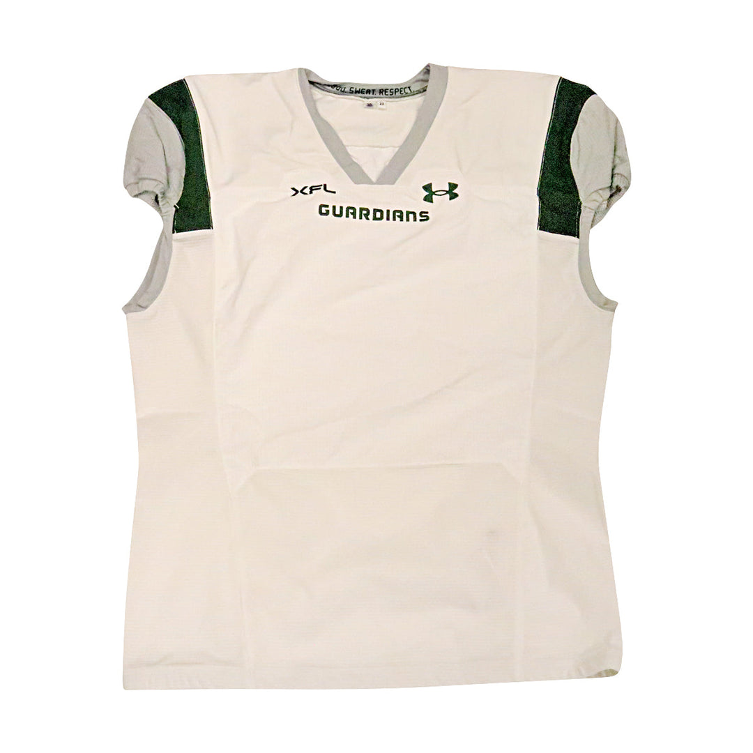 Orlando Guardians 2023 XFL Season Issued Blank White Jersey - Size 56
