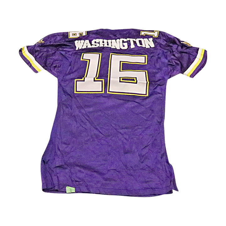 Mark Washington Birmingham Thunderbolts 2001 Game Used Home Jersey Size 50 +2