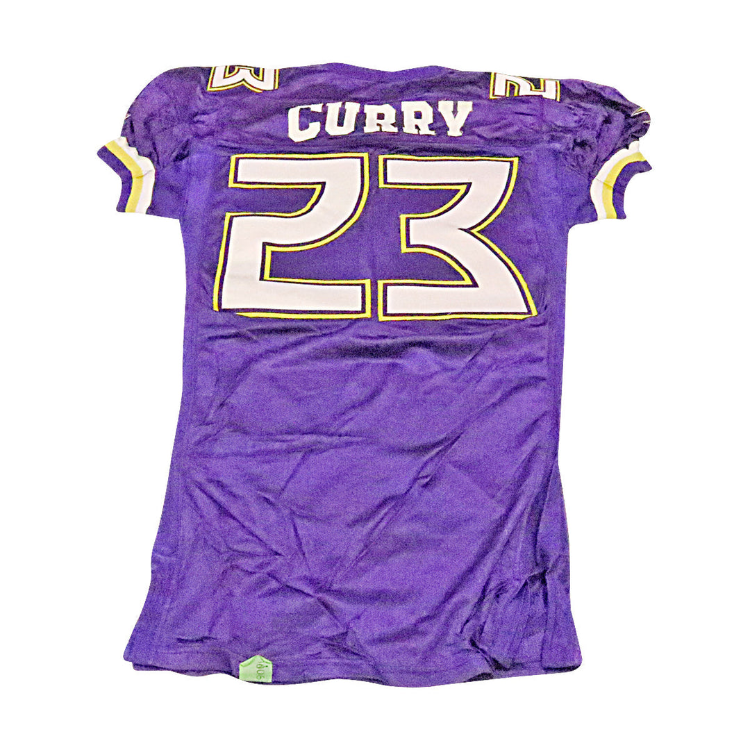 Sedrick Curry Birmingham Thunderbolts 2001 Game Used Home Jersey Size 48 +2
