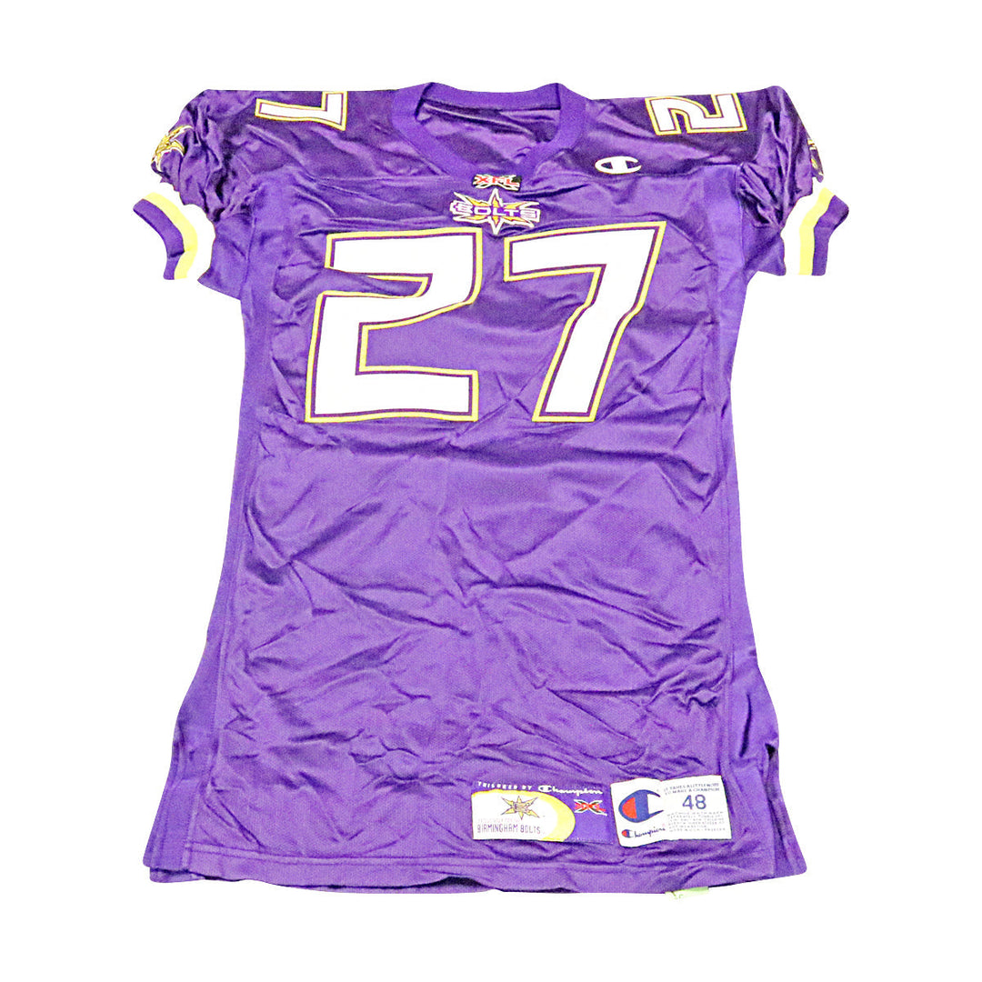 Birmingham Thunderbolts 2001 #27 Team Issued Home Jersey Size 48+2