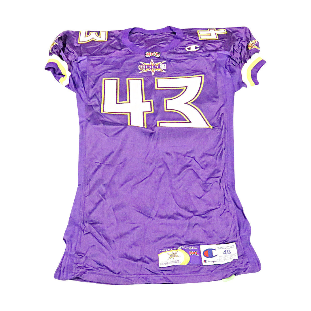 Birmingham Thunderbolts 2001 #43 Team Issued Home Jersey Size 48 +2