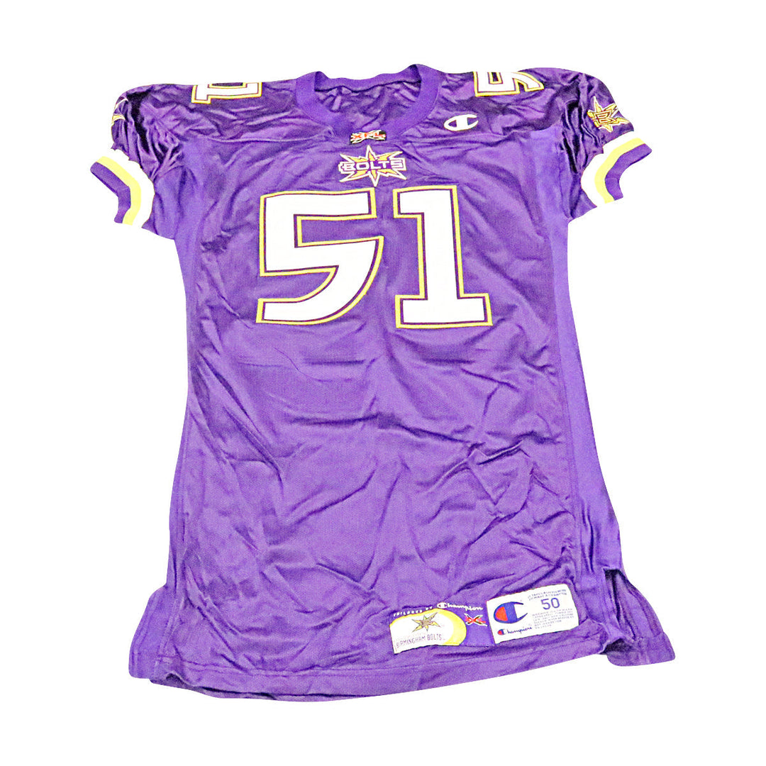 Birmingham Thunderbolts 2001 #51 Team Issued Home Jersey Size 50 +2