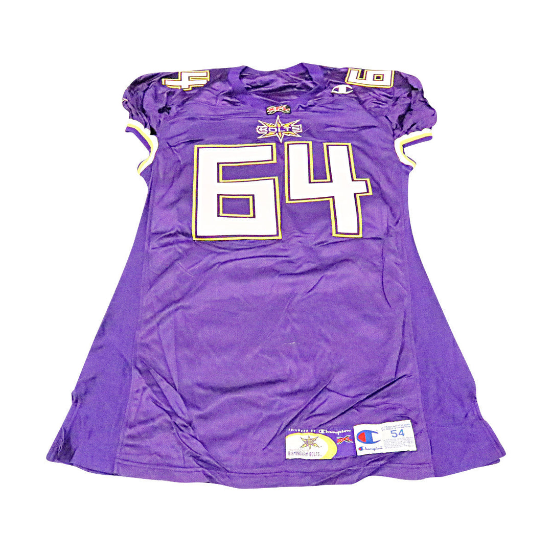 Birmingham Thunderbolts 2001 #64 Team Issued Home Jersey Size 56 +2 Linemen Cut
