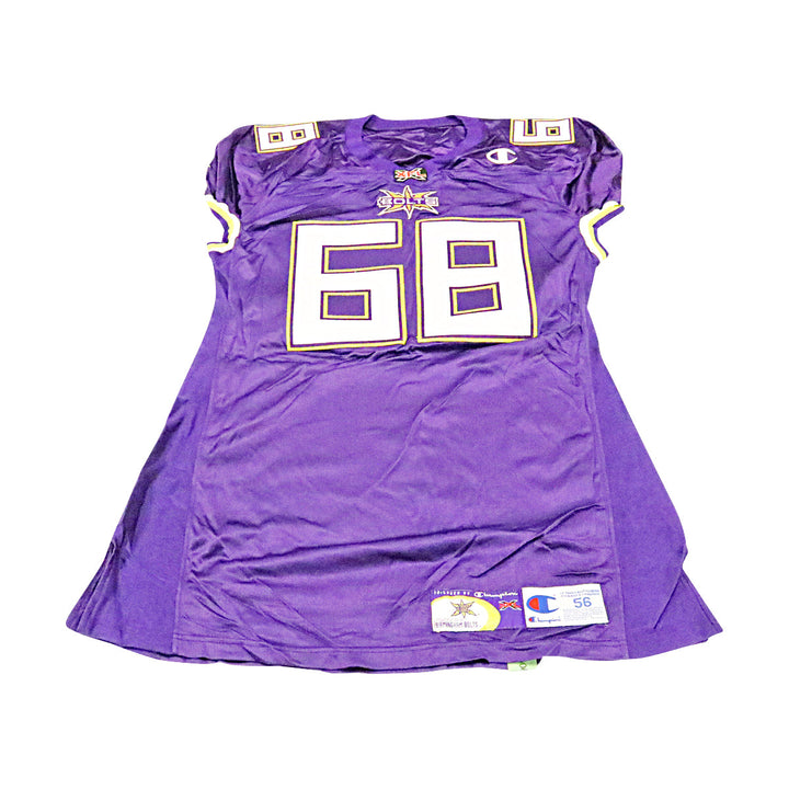 Birmingham Thunderbolts 2001 #68 Team Issued Home Jersey Size 56 +2 Linemen Cut