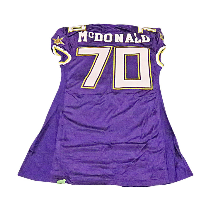 Jason McDonald Birmingham Thunderbolts 2001 Game Used Home Jersey Size 52 +2 Linemen Cut