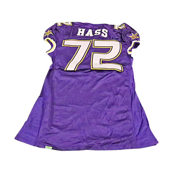 Hass Birmingham Thunderbolts 2001 Game Used Home Jersey Size 54 +2 Linemen Cut