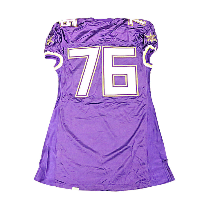 Birmingham Thunderbolts 2001 #76 Team Issued Home Jersey Size 54 +2 Linemen Cut