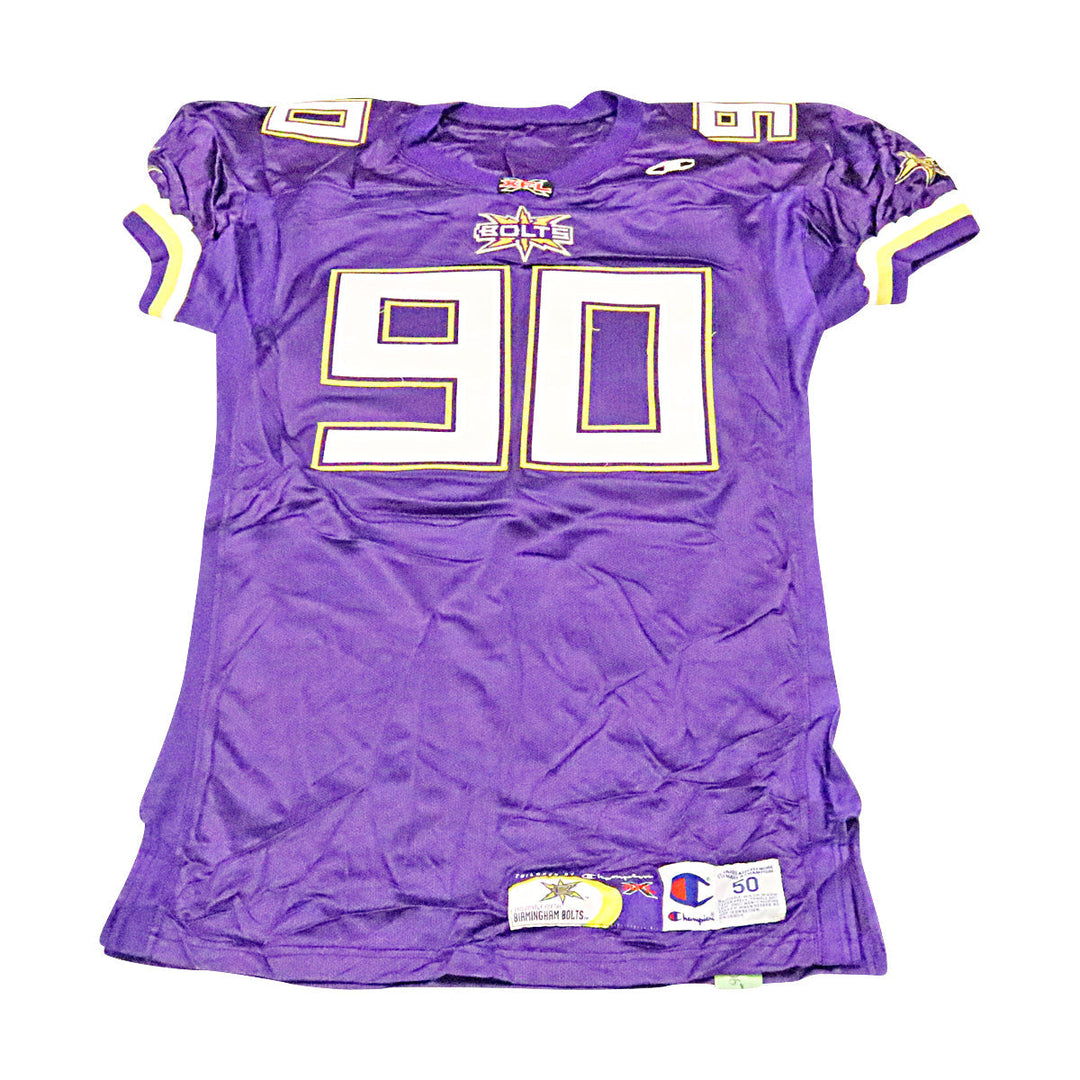 Birmingham Thunderbolts 2001 #90 Team Issued Home Jersey Size 50 +2