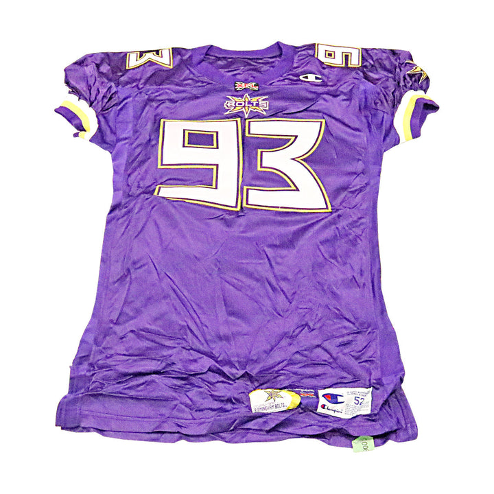 Birmingham Thunderbolts 2001 #93 Team Issued Home Jersey Size 52 +2