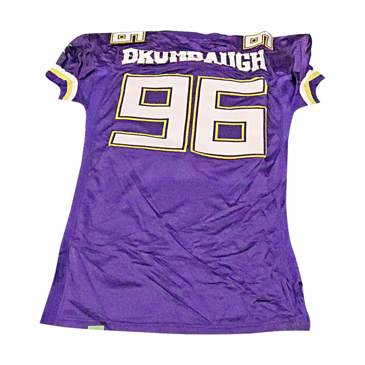 Jimmy Brumbaugh Birmingham Thunderbolts 2001 Game Used Home Jersey Size 52 +2