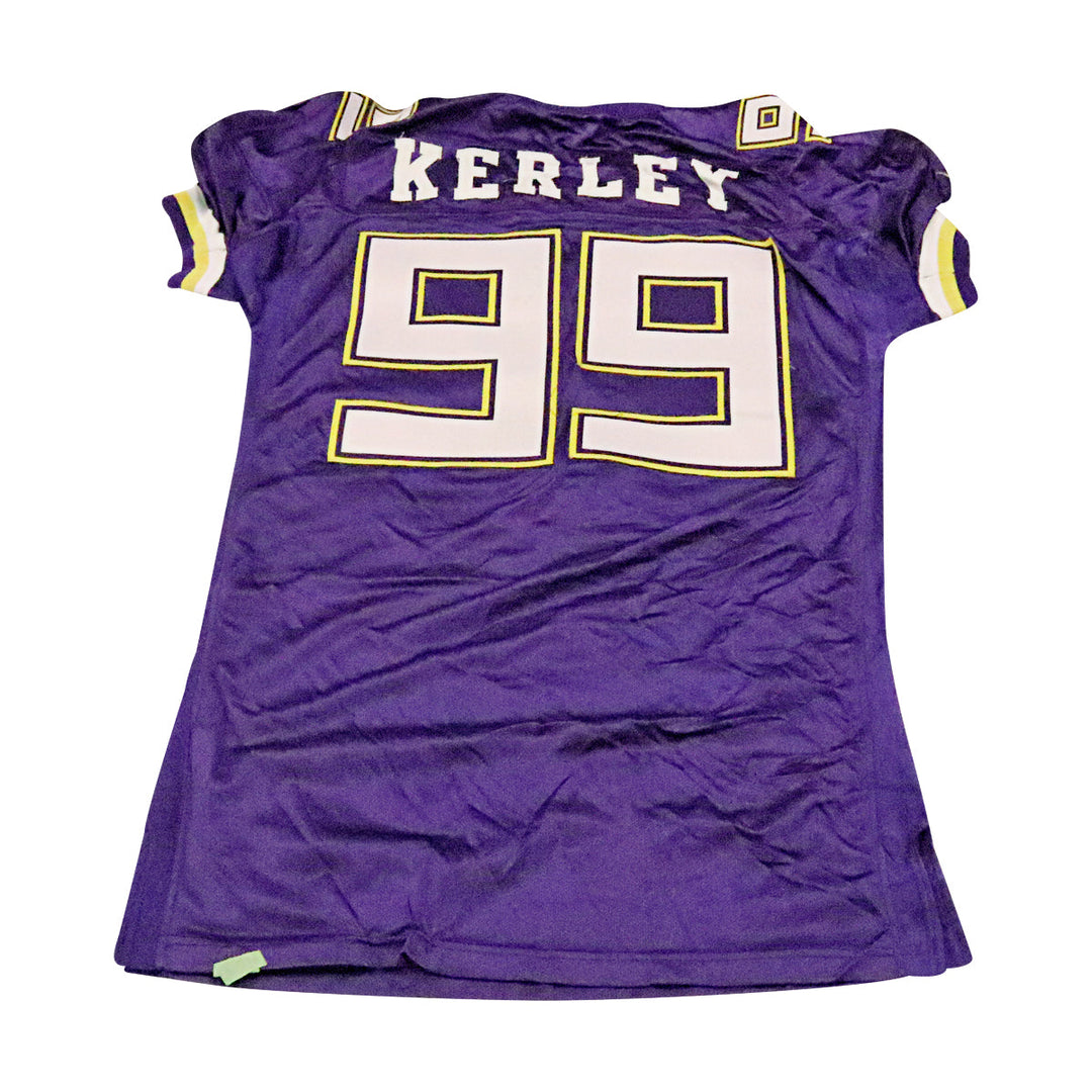 Eric Kerley Birmingham Thunderbolts 2001 Game Used Home Jersey Size 56 +2
