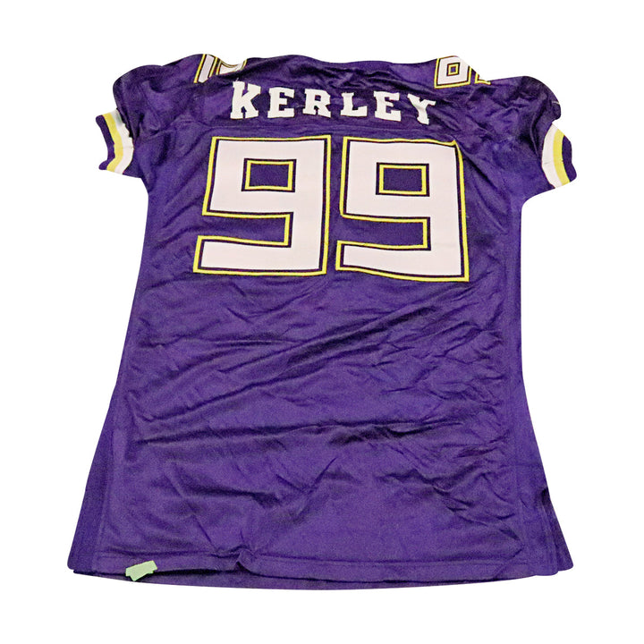 Eric Kerley Birmingham Thunderbolts 2001 Game Used Home Jersey Size 56 +2