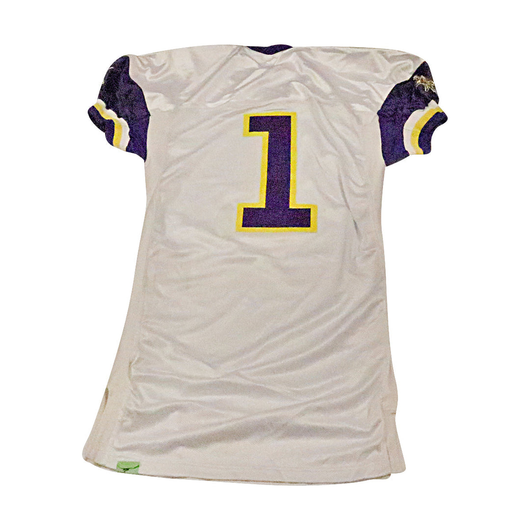 Birmingham Thunderbolts 2001 #1 Team Issued Away Jersey Size 44+2