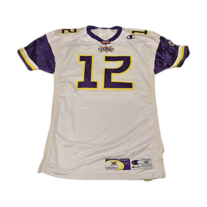 Birmingham Thunderbolts 2001 #12 Team Issued Away Jersey Size 48 +2