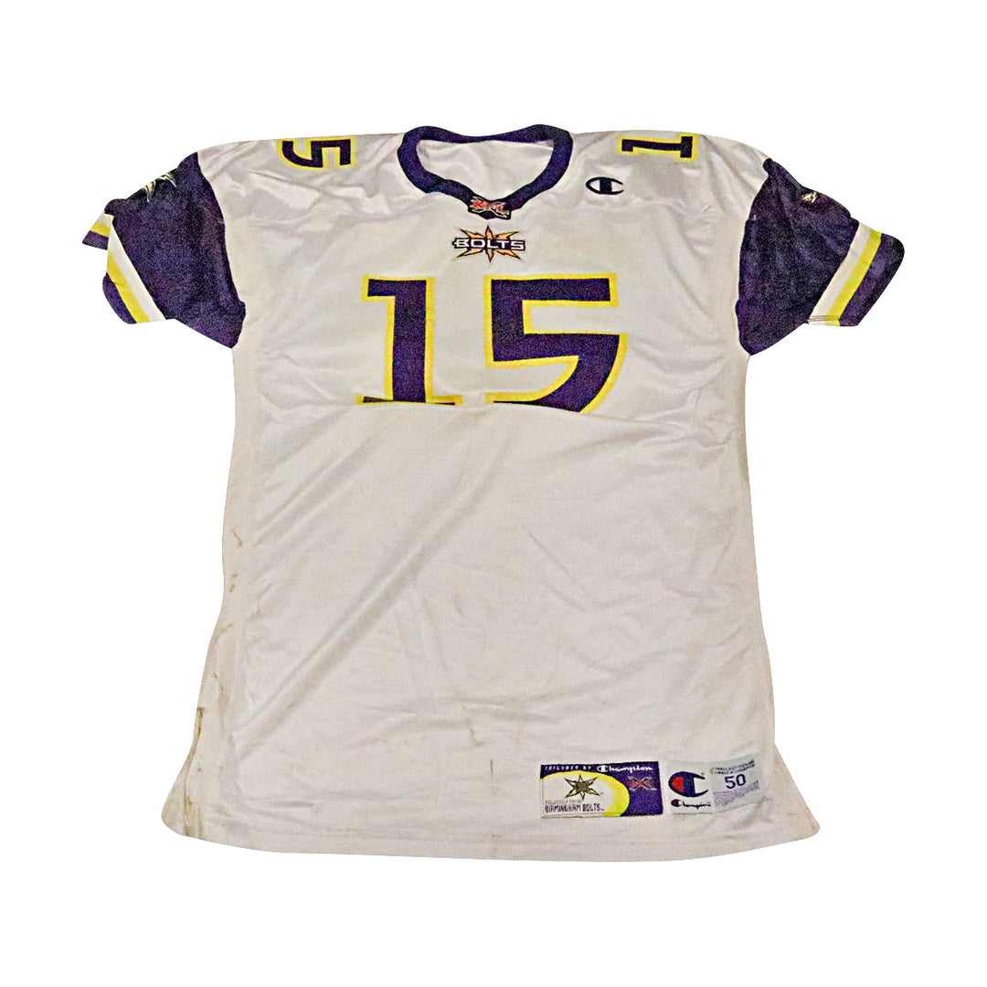 Birmingham Thunderbolts 2001 #15 Team Issued Away Jersey Size 50 +2