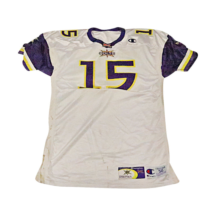 Birmingham Thunderbolts 2001 #15 Team Issued Away Jersey Size 50 +2
