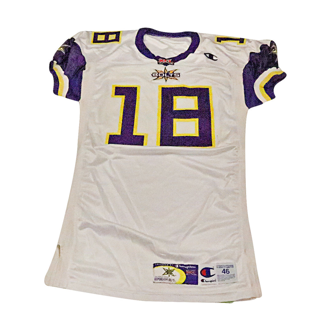 Birmingham Thunderbolts 2001 #18 Team Issued Away Jersey Size 46 +2