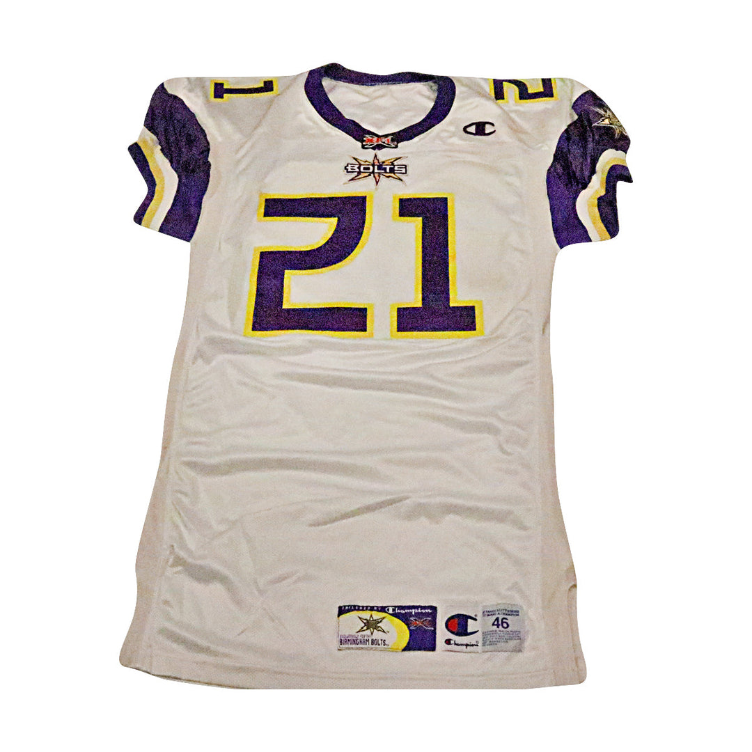 David Knott Birmingham Thunderbolts 2001 Game Used Away Jersey Size 46 +2