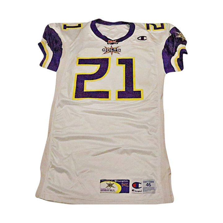David Knott Birmingham Thunderbolts 2001 Game Used Away Jersey Size 46 +2