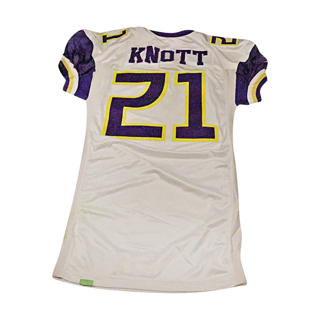 David Knott Birmingham Thunderbolts 2001 Game Used Away Jersey Size 46 +2