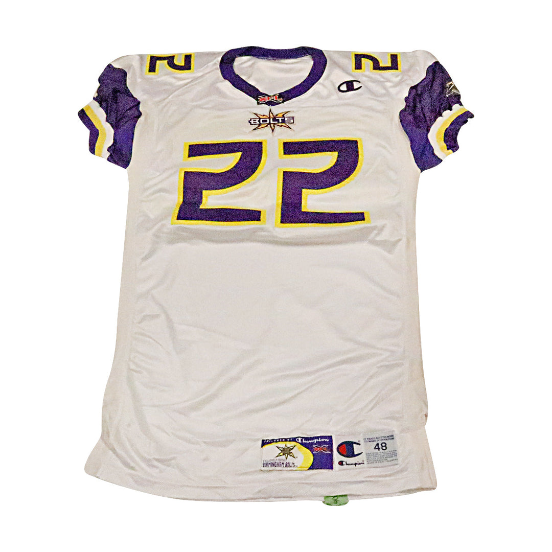 Birmingham Thunderbolts 2001 #22 Team Issued Away Jersey Size 48 +2