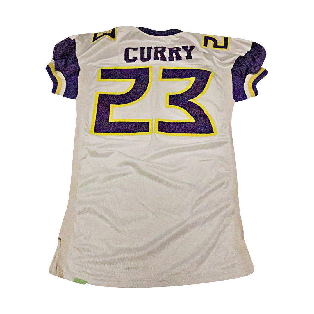 Sedrick Curry Birmingham Thunderbolts 2001 Game Used Away Jersey Size 48 +2