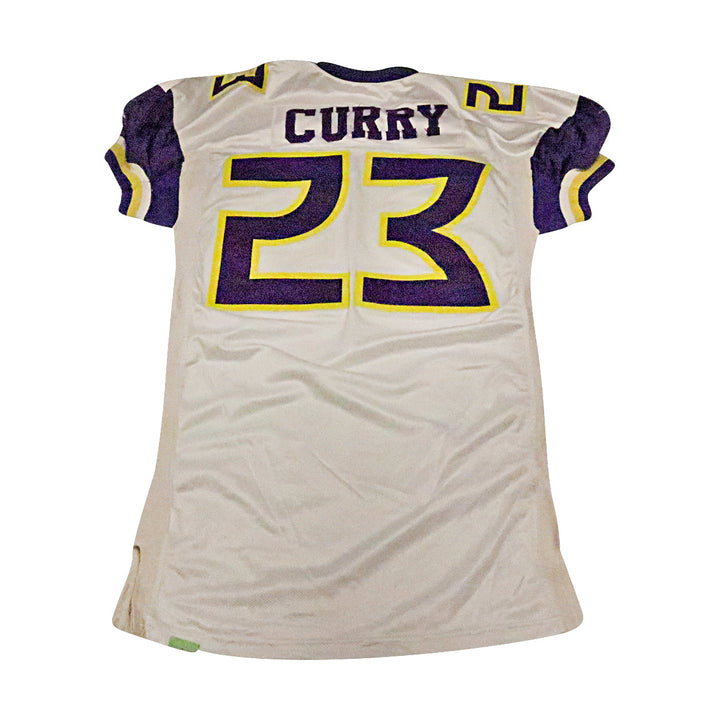 Sedrick Curry Birmingham Thunderbolts 2001 Game Used Away Jersey Size 48 +2