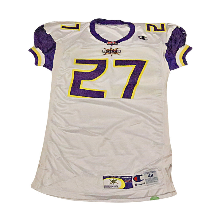 Birmingham Thunderbolts 2001 #27 Team Issued Away Jersey Size 48 +2