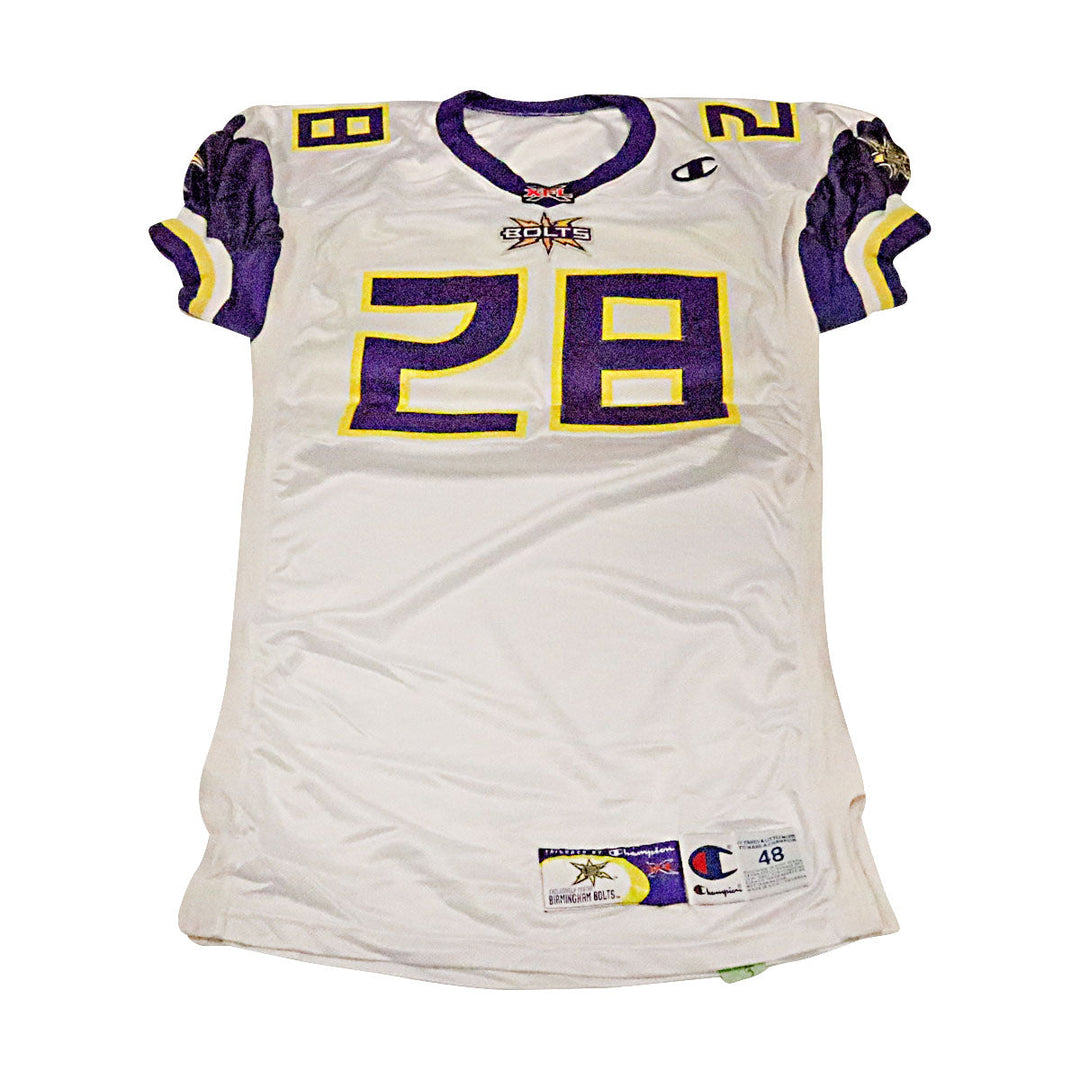 Birmingham Thunderbolts 2001 #28 Team Issued Away Jersey Size 48 +2