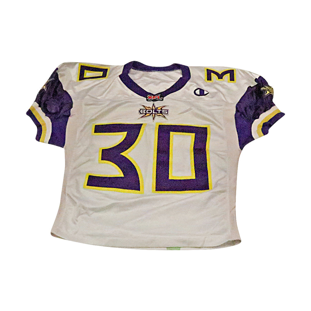 Chris Shelling Birmingham Thunderbolts 2001 Game Used Away Jersey Size 44 Short