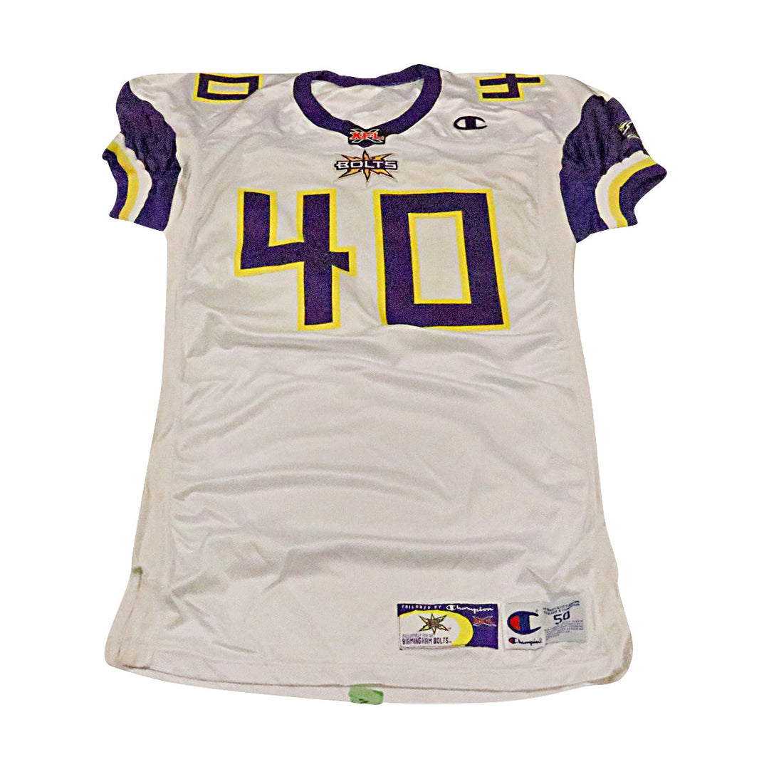 Birmingham Thunderbolts 2001 #40 Team Issued Away Jersey Size 50 +2