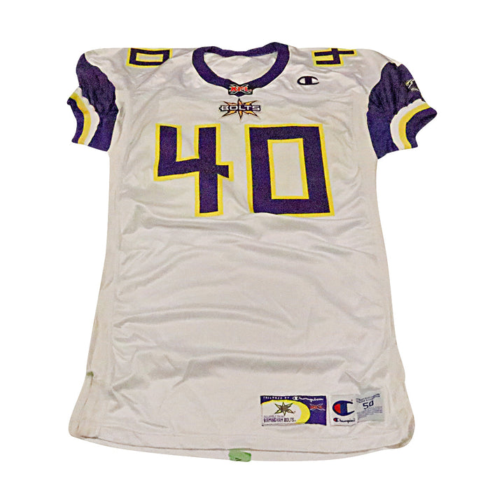 Birmingham Thunderbolts 2001 #40 Team Issued Away Jersey Size 50 +2