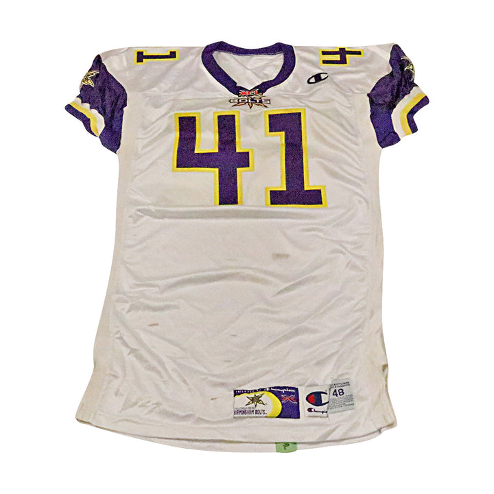 Birmingham Thunderbolts 2001 #41 Team Issued Away Jersey Size 48 +2