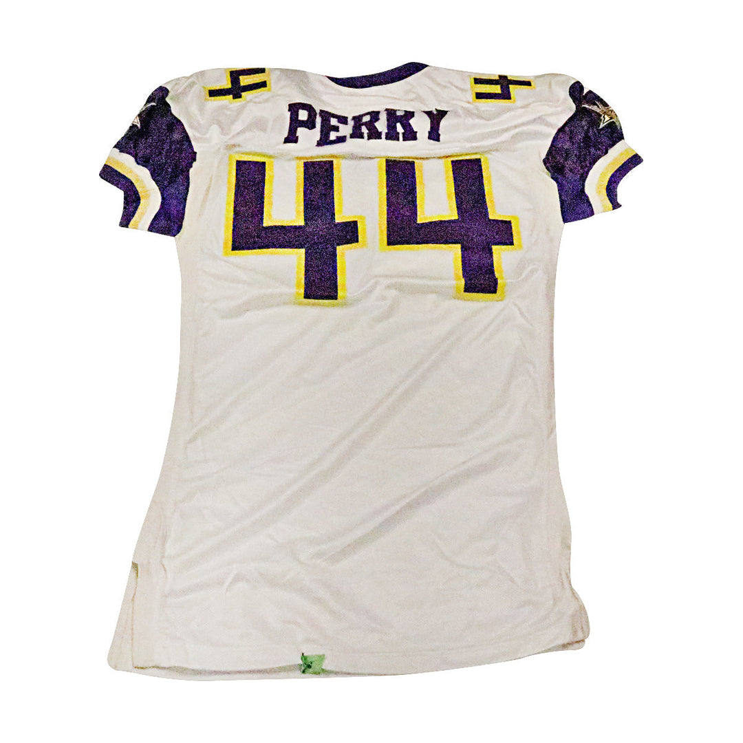 Fred Perry Birmingham Thunderbolts 2001 Game Used Away Jersey Size 48 +2