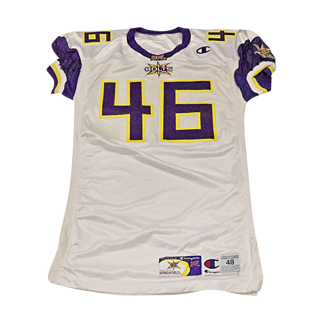 Birmingham Thunderbolts 2001 #46 Team Issued Away Jersey Size 48 +2
