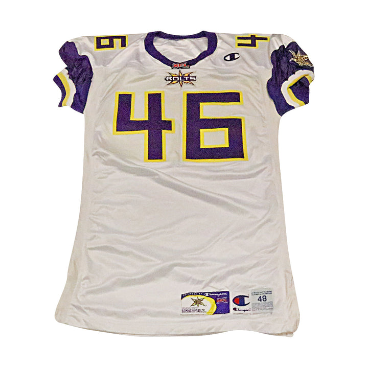 Birmingham Thunderbolts 2001 #46 Team Issued Away Jersey Size 48 +2