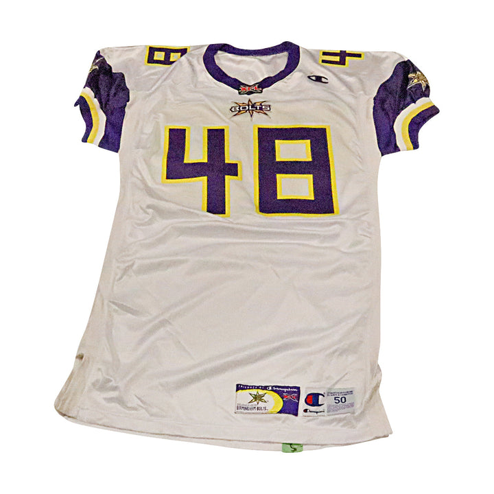 Birmingham Thunderbolts 2001 #48 Team Issued Away Jersey Size 50 +2