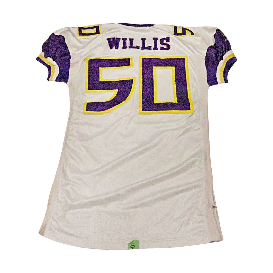 James Willis Birmingham Thunderbolts 2001 Game Used Away Jersey Size 50 +2