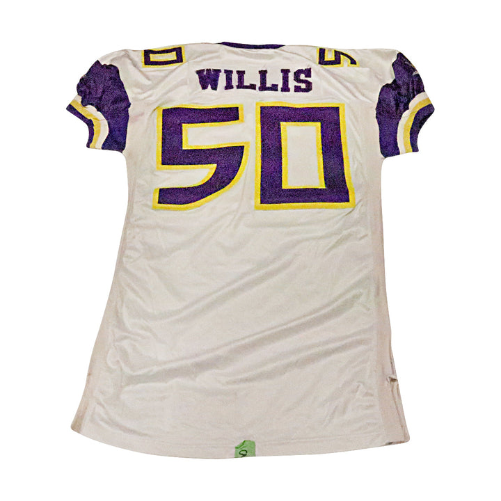 James Willis Birmingham Thunderbolts 2001 Game Used Away Jersey Size 50 +2