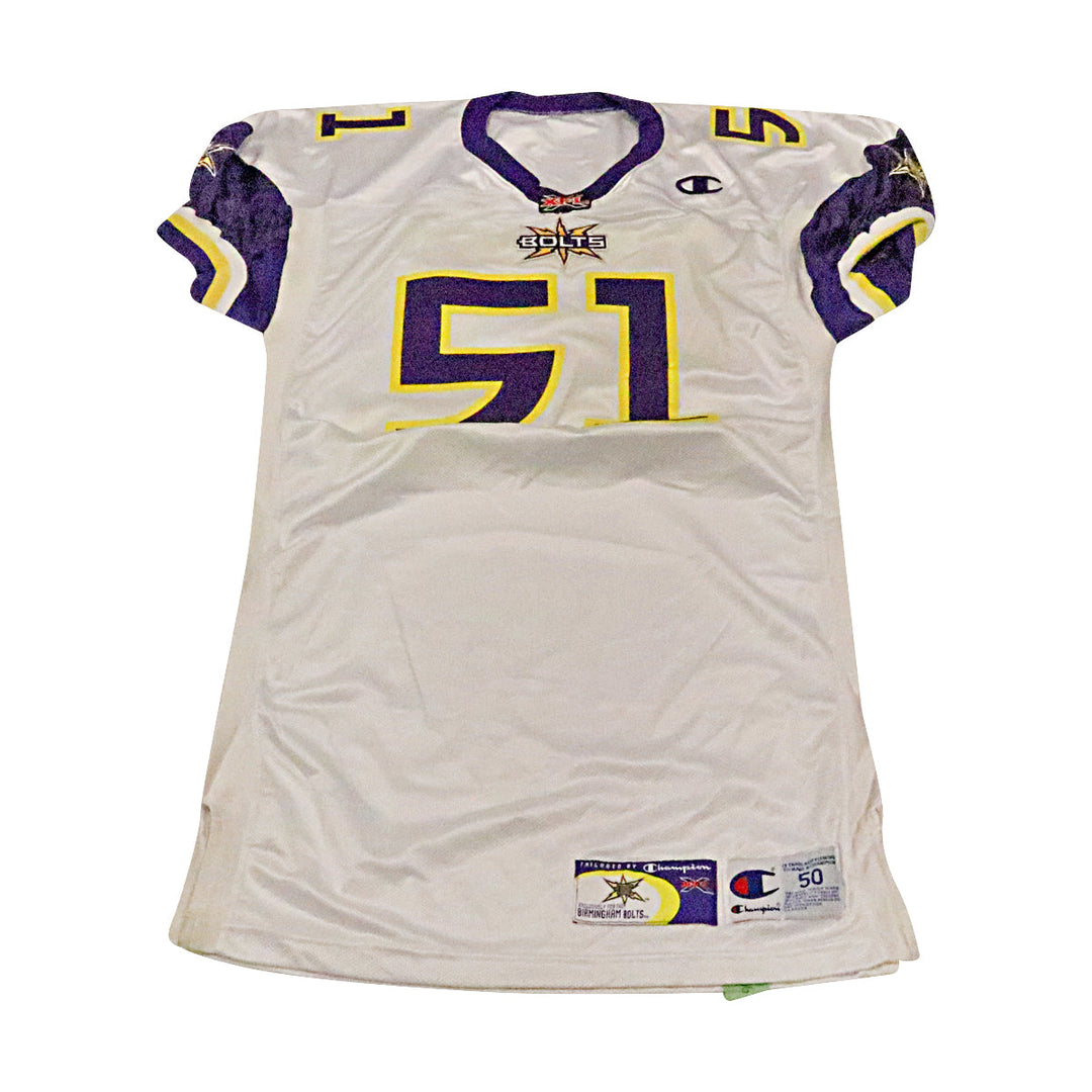 Birmingham Thunderbolts 2001 #51 Team Issued Away Jersey Size 50 +2