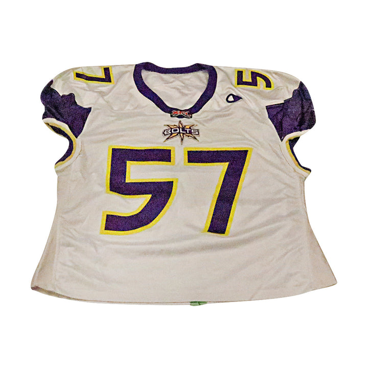 Dion Foxx Birmingham Thunderbolts 2001 Game Used Away Jersey Size 52 Short