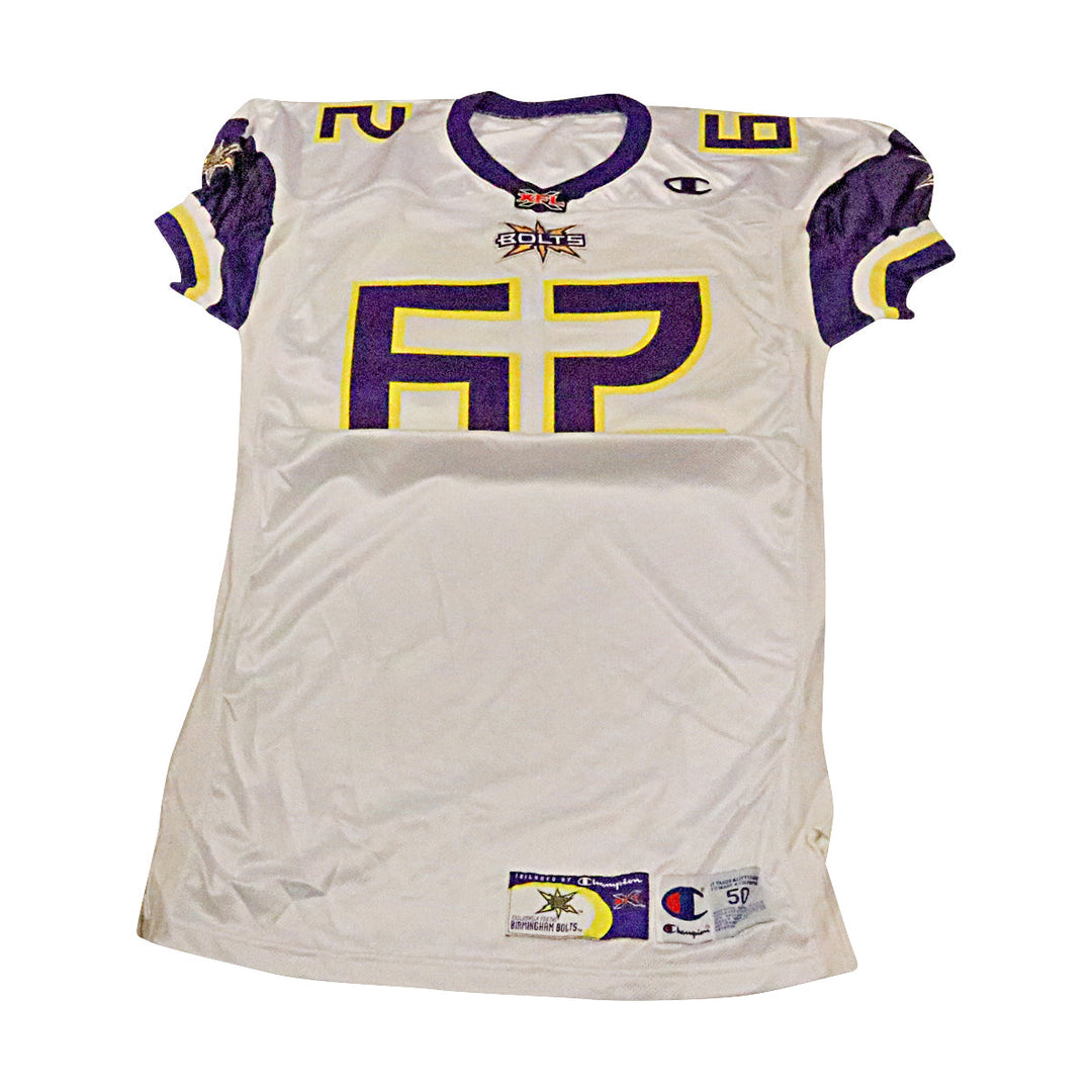 Birmingham Thunderbolts 2001 #62 Team Issued Away Jersey Size 50 +2