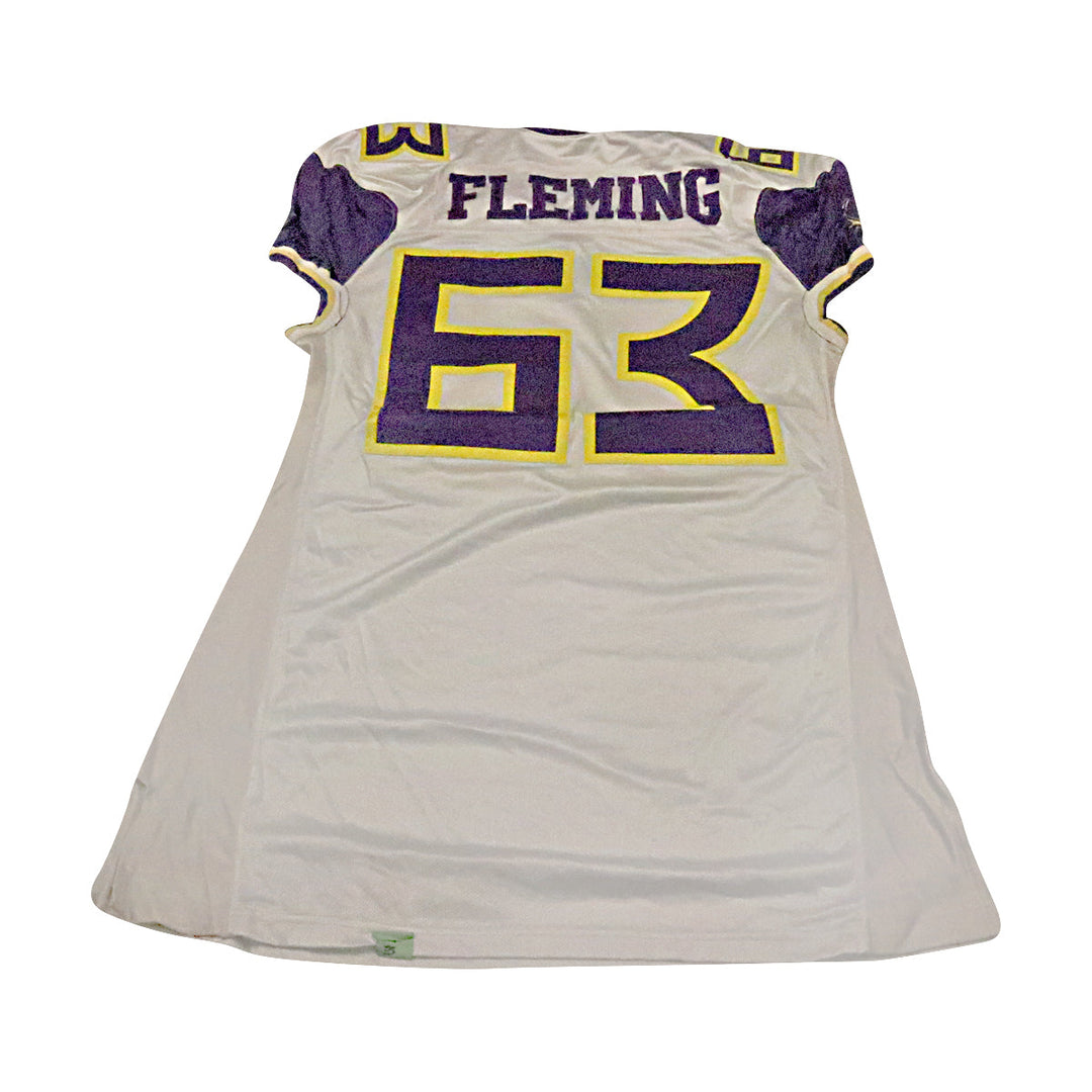 Antonio Fleming Birmingham Thunderbolts 2001 Game Used Away Jersey Size 54 +2 Linemen Cut